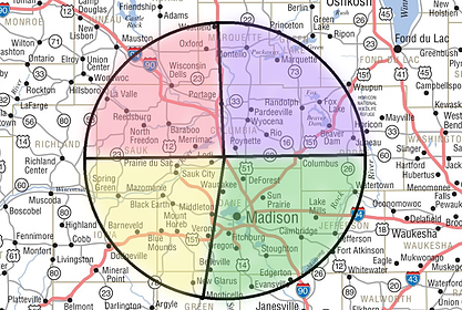 Lodi Vet Equine Route Van Map